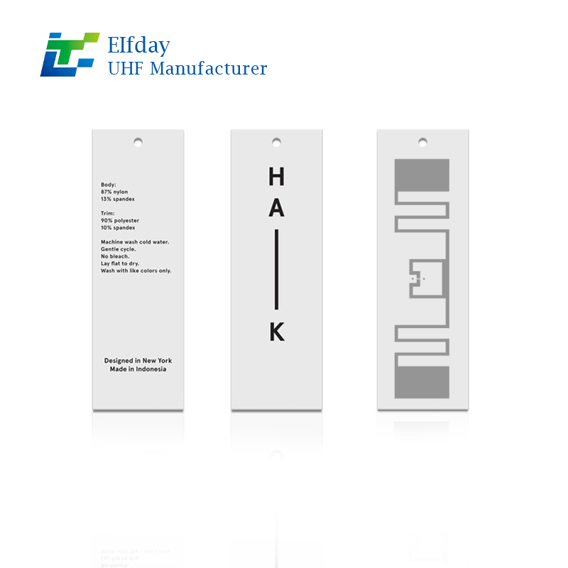 Garment RFID Textile Tag Ultra High Frequency RFID Garment Tracking Smart Tag 110*55mm